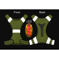 LED Highlight Reflective Safety Vest Night High Brightness Reflector Battery Flicker LED Vest